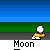 Pixel art animation of a yellow character in a red vehicle with motion lines, cycling through poses with text labels below.