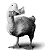 A 50x50 pixel grayscale cartoon duck on a white background next to green text reading "Original Icons .com" on a dark green background, displayed as a contact sheet with two frames.