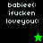 Pixelated text and star symbols on black and green backgrounds with visible animation changes.