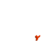 A contact sheet of 11 animated frames showing a red Y-shaped icon with varying sizes, orientations, and motion effects against a gray background.