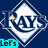 Six -aligned display Tampa Bay Rays baseball-themed graphics with text labels beneath each