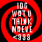 Red and black spiral background with white text reading 'LOG WOT U THINK MOEVE <888' in four quadrants, each with slight pixel variations.