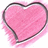 A static pixelated heart shape with a pink fill and dark outline on white background.