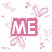 Pixelated icon with 'ME', 'YOU', and 'LOVE' text in pink, purple, and green blocks surrounded by floating hearts.