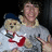 A split-screen image shows a person holding a teddy bear on the left and another person on the right, with pink text below reading "Nick Jonas is sexy!".