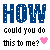 Four identical pixelated text with blue 'HOW' letters, black lowercase text, and pink heart symbols showing animation changes in the hearts