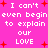 A static image with a bright pink background displays repeated white text reading "I can't even begin to explain our LOVE" surrounded by red plus signs.