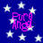 Blue background with white stars and pink text reading "Pure Angel" in four identical instances.