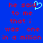 Blue background with red pixelated text reading 'he said to me that i was one in a million' and a light blue heart symbol above the word 'said'.