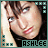 A 48x48 pixel animated contact sheet showing two frames of a celebrity-themed buddy icon with the name "ASHLEE" displayed at the bottom, featuring a close-up portrait of a woman with brown hair and red lipstick against a dark background.