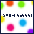 Pixelated icon with white background, dark blue border, and multiple colored circles surrounding text reading 'SUH-HEEEEEET' in blocky font.