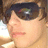 A pixelated image of a person wearing dark sunglasses on the left, next to a dark blue background with white text reading "i luv KEVIN from NLT" on the right.