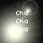 Four grayscale display 'Cha Cha Cha' text with shifting light effects and circular glows in each corner