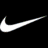 Pixelated cartoon character with blue hat and red jacket on left, Nike swoosh symbol above right, bald character in tuxedo below.