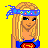 Pixelated character with blonde hair, blue headband, and red-and-blue outfit against yellow background.