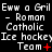 A black background displays repeated white text 'Eww a Gril Eww a Gril Eww a Gril' with red symbols changing across three