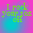 A four- of pixelated text reading "I rock your box off" on a pink-to-cyan gradient background with subtle circular patterns