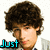 A person with curly brown hair appears in three , each showing different text overlays and slight head movements against a white background