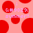 Pixelated red circles float on a pink background with repeated text elements including 'i', '&amp;#9829;', and 'summer!!' in light purple.