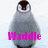 Animated penguin icon with gray body, white chest, and brown head; text changes from 'Waddle' to 'SLIDE' across frames.