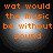 Four identical circular icons with orange text reading 'wat would the music be without sound' on a gray gradient background.
