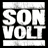 Static pixel art displays 'SON VOLT' stacked vertically left of 'THE SEARCH' in large blocky text on black background.