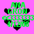 Pixelated green text and black hearts on a pink background with animated heart position changes.