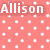 A static image with a pink background patterned by white polka dots, featuring three distinct text blocks in white pixelated font.
