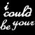A static frame from an animated AIM buddy icon featuring stylized text and star symbols on a black background with pink and white elements.