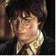 Six distinct pixelated views of a young man with dark hair and round glasses in various poses, expressions, and backgrounds.