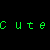 Green pixelated text on black background with partial gray rectangle, showing repeated name variations.