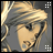 A 48x48 pixel buddy icon featuring a side-profile anime-style character with blonde hair and gray clothing, paired with text reading "Anime IM" and "com" on a black background.