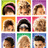 nine pixelated character portraits on colored backgrounds with a blue displaying text on the right
