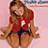 A 4-frame animated contact sheet showing a cartoon-style female character in red top and denim shorts with long brown hair, alongside repeated text "Britney Spears" in stylized script on pink background.