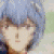 Animated contact sheet of 25 sampled frames from a pixelated anime-style animation featuring character close-ups, glowing blue rings, text transitions, and group shots with silhouettes against light backgrounds.