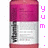 A vertical bottle-shaped icon with pink and white sections, featuring partial text on the label and a small purple dot.