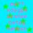 Pixelated text list on blue background with green stars, alternating between two identical layouts.
