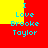 Pixelated text "I Love Brooke Taylor" appears in cyan on red and yellow background, with yellow sections shifting position across frames.
