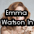 Emma Watson appears in a four- with text overlays reading "Emma Watson In The June Issue Of Vanity Fair!" and a final showing her without text