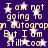 Yellow text on dark purple background with white stars, repeating 'I am not going to sign autograph But I am still cool' in a pattern