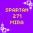 Purple background with yellow text reading SPARTAN 271 MIRA and white pixelated square patterns at corners.