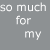Gray background with repeated text and pink dots forming patterns, including 'so much for my' in white and 'happy ending' in pink script.