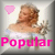 A pixelated image of a person in an off-shoulder top with a pink heart and 'Popular' text, showing animation change between