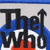 Pixelated icon displays 'The Who' text with blue, white, and red background elements and a black upward arrow.