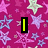 Pixelated text "I AM IN DA ZONE" on a pink star-patterned background with partial black-and-white section.