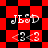 Red and black checkered background with white text 'JESD' and '<3<3' in four quadrants, transitioning between and diamond patterns