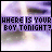 Animated contact sheet of a 5x4 grid showing sequential frames where text transitions from "WHERE IS YOUR BOY TONIGHT?" to "I HOPE HE IS A GENTLE MAN" over a blurred purple background with light streaks.