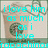 A four- of pixelated images showing a Starbucks cup with whipped cream and green text overlays expressing affection for someone