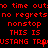 Red pixelated text repeats across a black background in three , with visible animation changes between frames