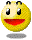 Four pixelated yellow smiley faces with red mouths and black eyes arranged in a , each showing distinct eye positions